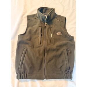 Drake Waterfowl Magnattach Fleece Vest Mens Medium Olive Green Full Zip Hunting
